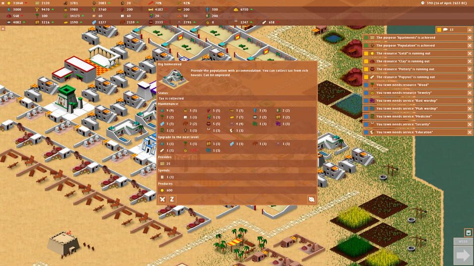 สกรีนช็อตจาก Turn-Based Kingdom: Ancient Egypt (รูปที่ 2)