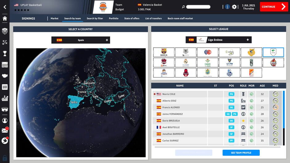 International Basketball Manager 22 Screenshot