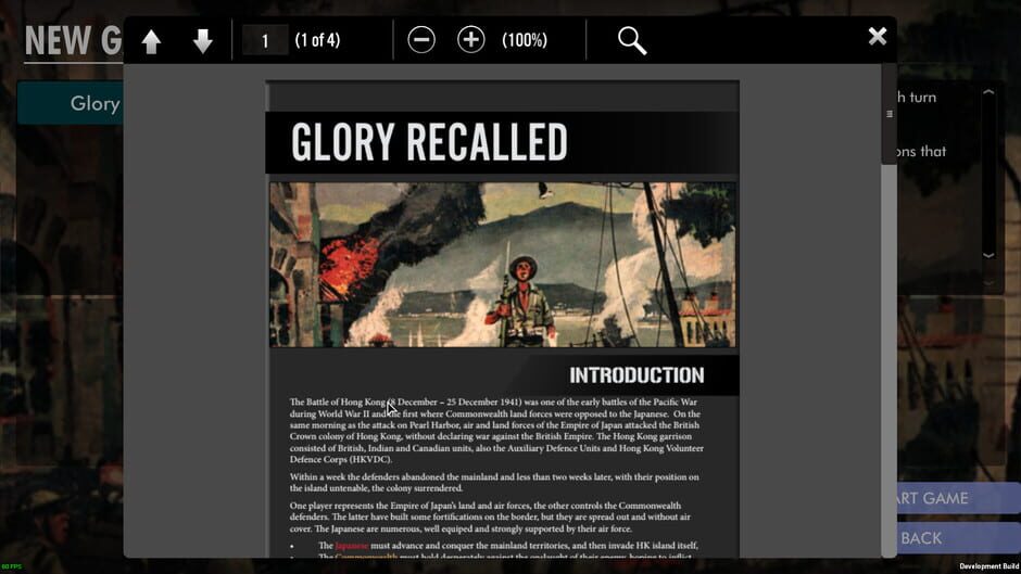 SGS Glory Recalled Screenshot