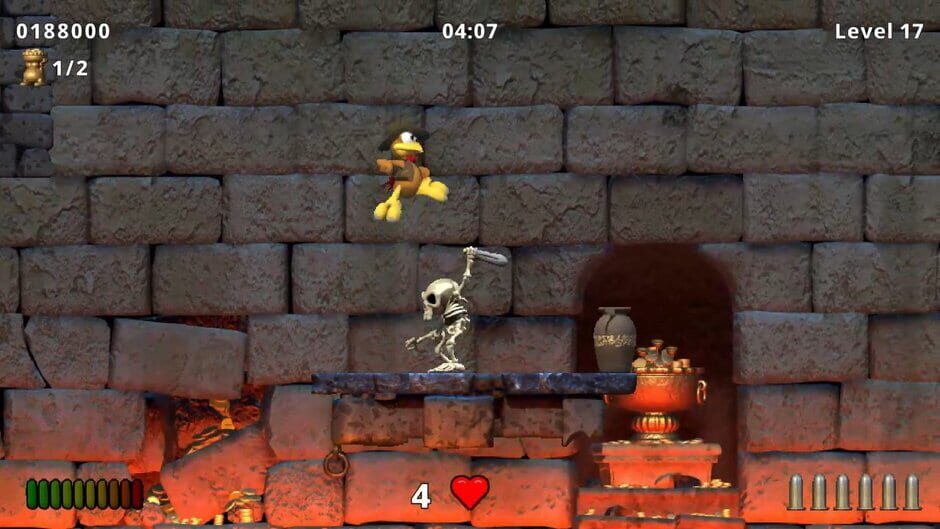 Moorhuhn Jump and Run: Traps and Treasures Screenshot