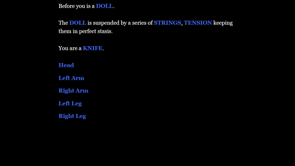 Strings/Threads/Burdens Screenshot