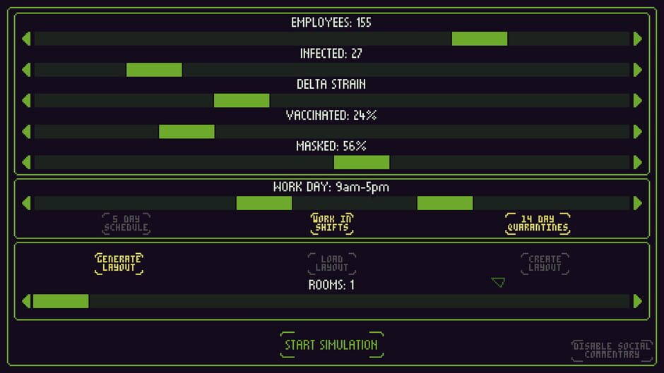 Covid Simulator Screenshot