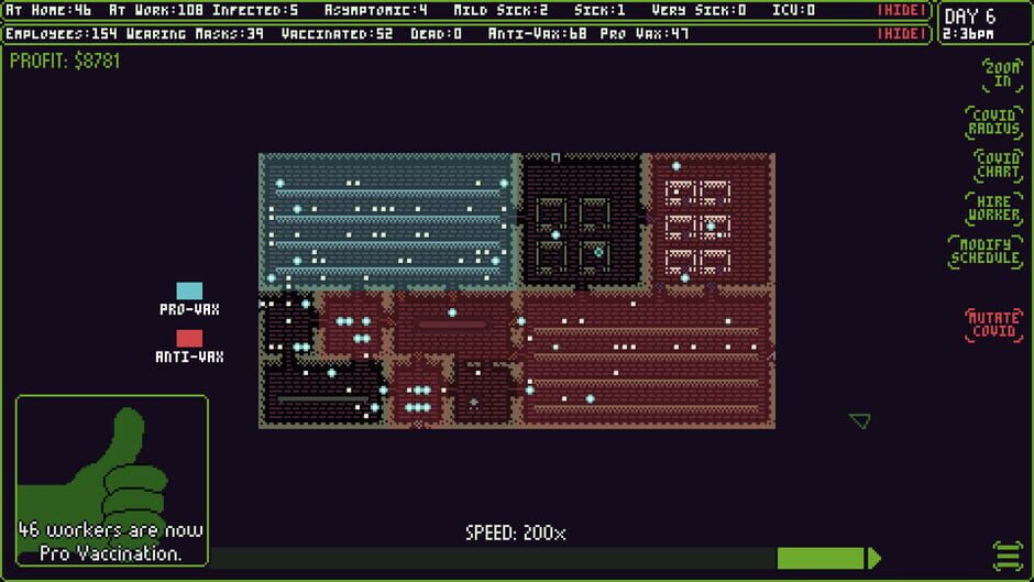 Covid Simulator Screenshot
