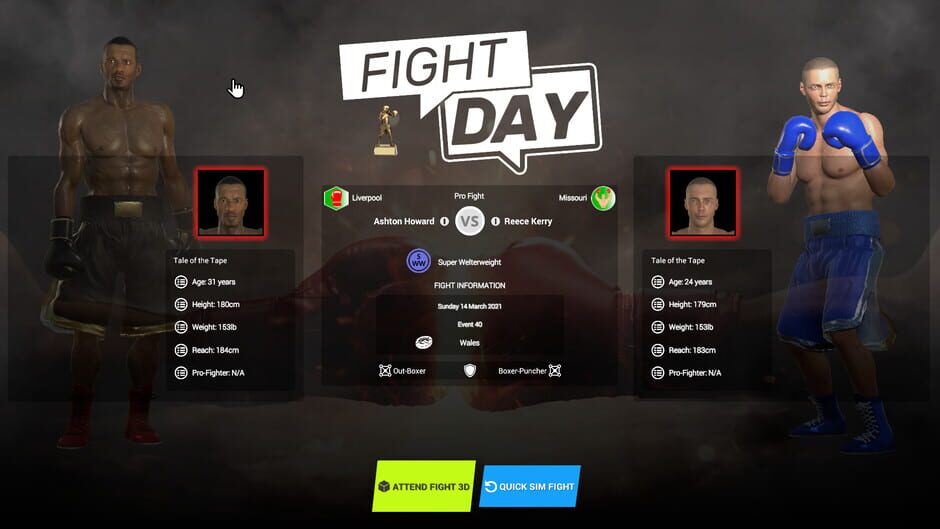 Boxing Club Manager Screenshot