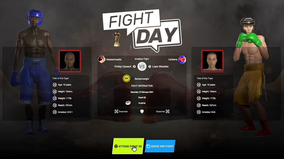 Boxing Club Manager Screenshot