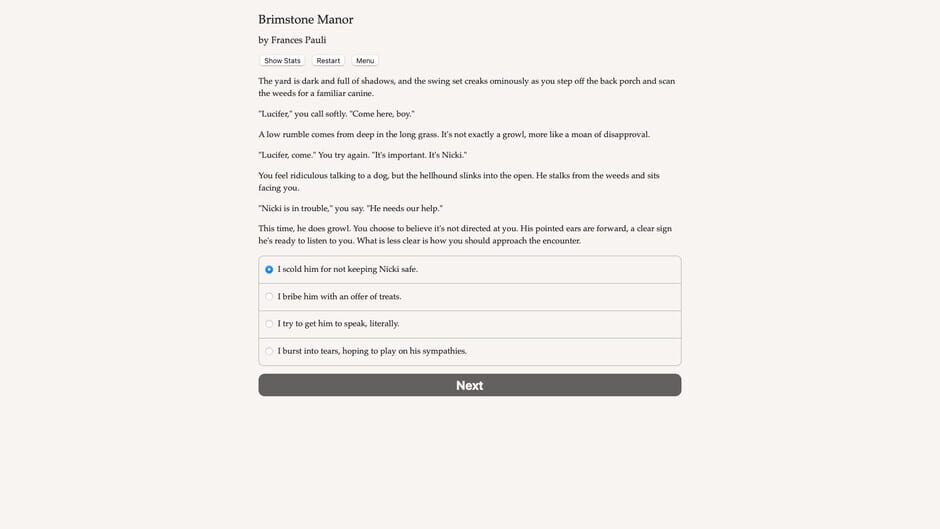 Brimstone Manor Screenshot