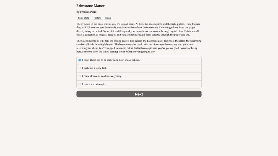 Brimstone Manor Screenshot