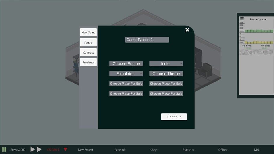Modern Game Tycoon Screenshot