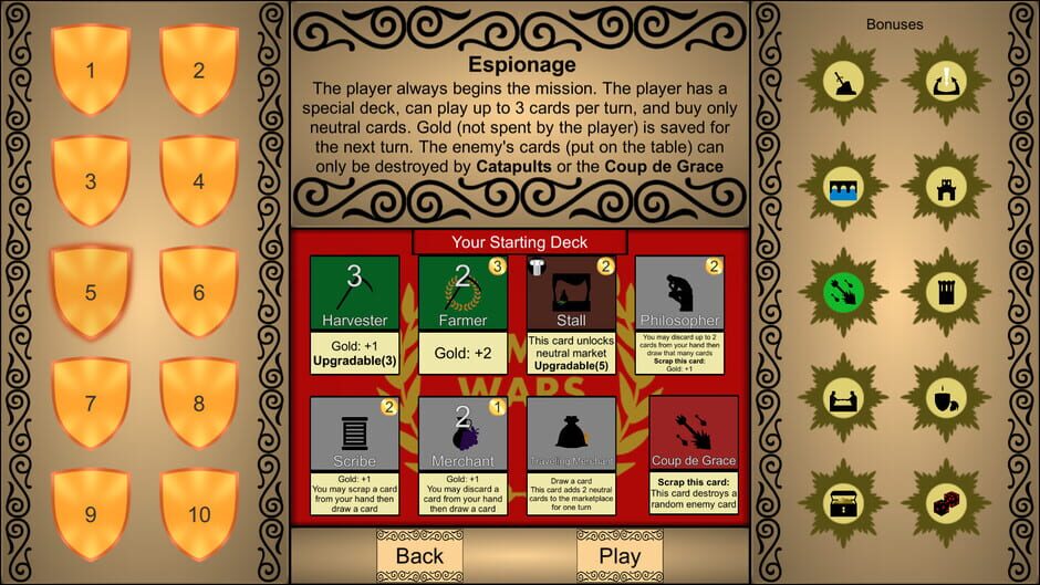 Roman Wars: Deck Building Game Screenshot
