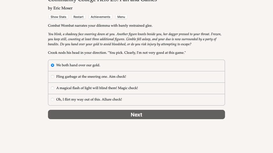 Community College Hero: Fun and Games Screenshot