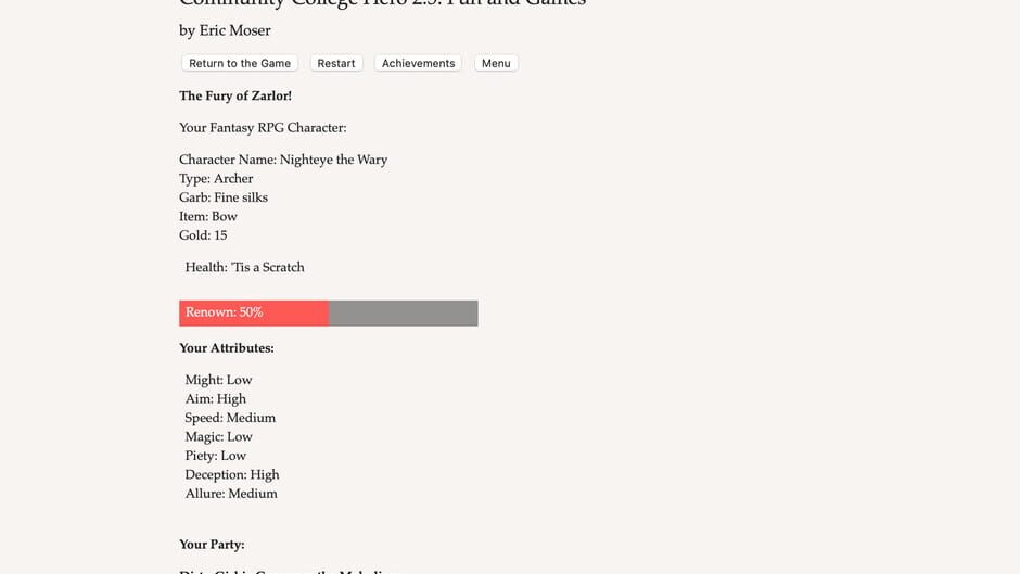 Community College Hero: Fun and Games Screenshot