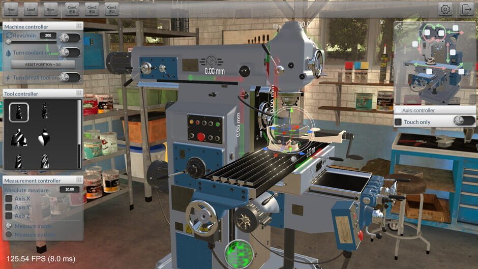 Milling machine 3D Screenshot
