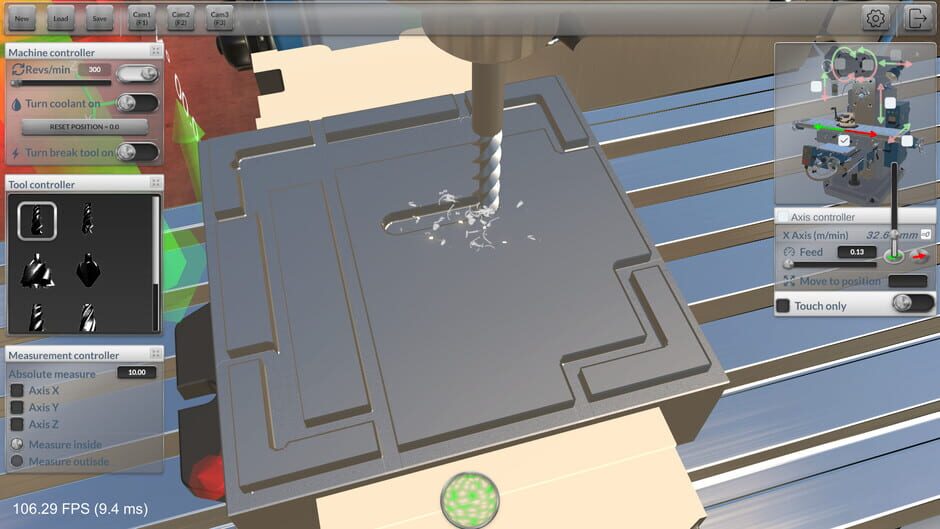 Milling machine 3D Screenshot