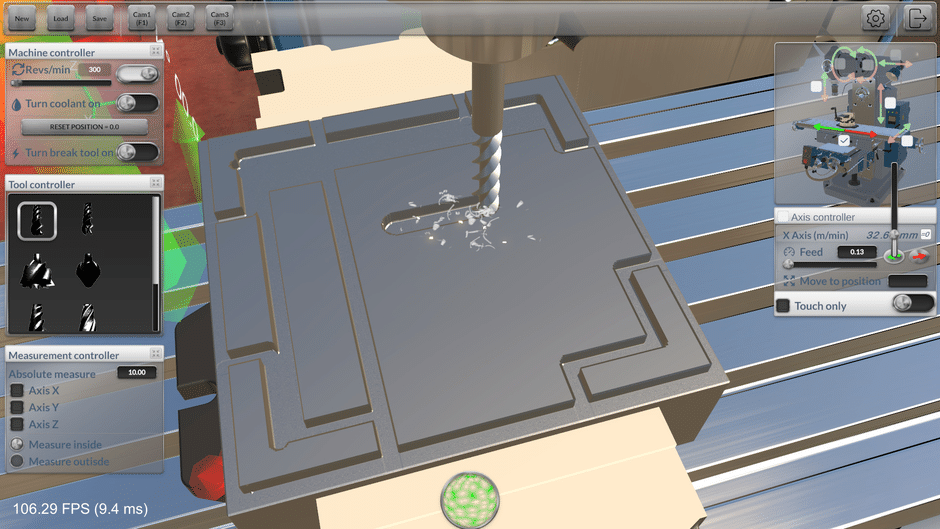 Milling Machine 3D Screenshot
