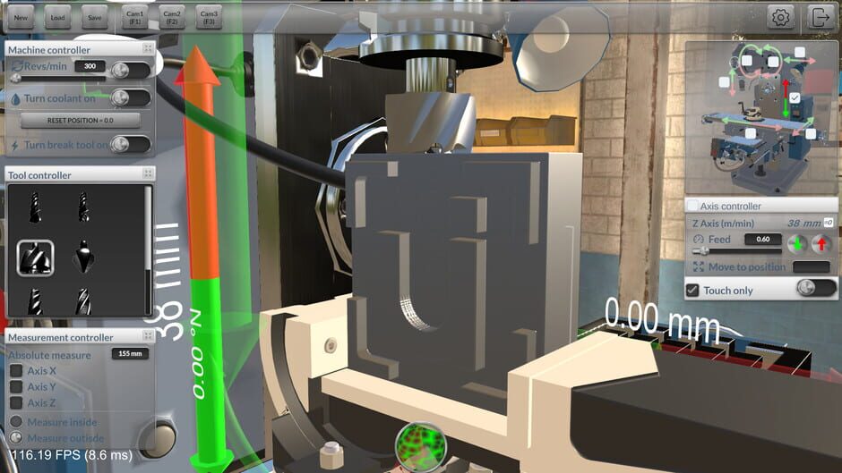 Milling machine 3D Screenshot