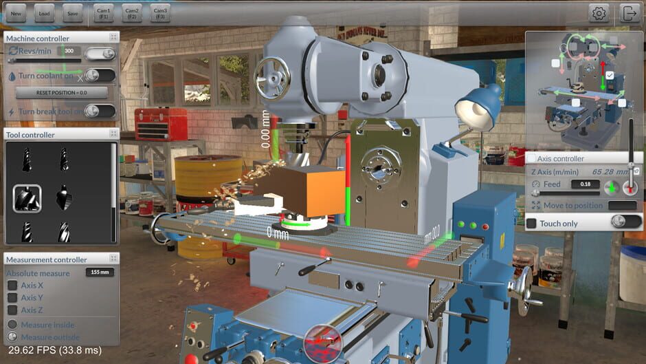Milling machine 3D Screenshot
