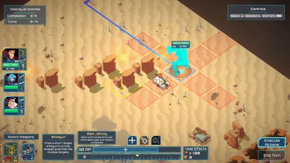 Ignited Steel: Mech Tactics Screenshot