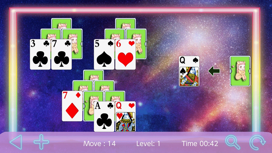 Zodiac Tri Peaks Solitaire Screenshot