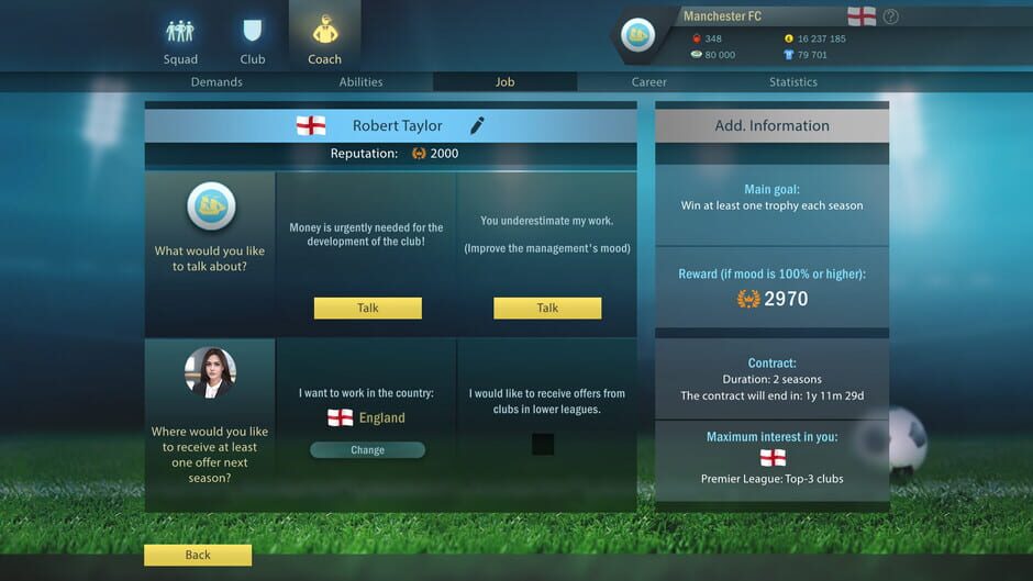 Football, Tactics & Glory: Manager's Journey Screenshot