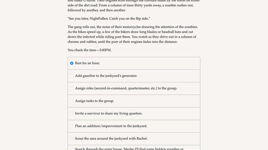 Zombie Exodus: Safe Haven - Part Three Screenshot