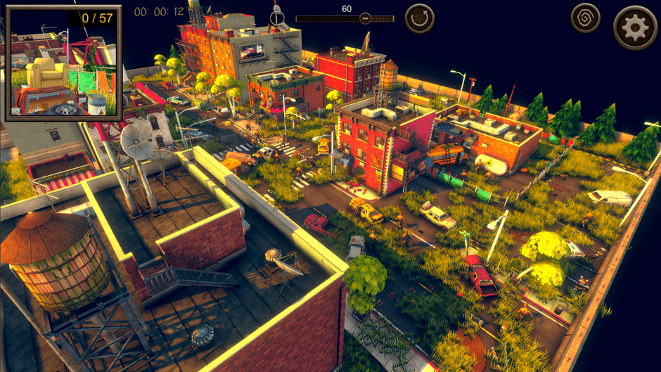 Hidden Post-Apocalyptic Top-Down 3D Screenshot