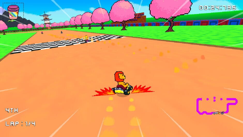 Retro Kart Rush Screenshot
