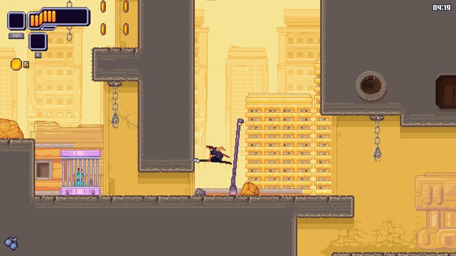 สกรีนช็อตจาก Ninjas Against the Machines (รูปที่ 2)