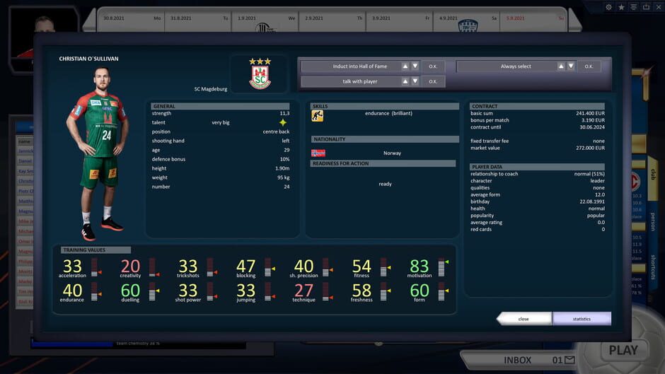 Handball Manager 2022 Screenshot