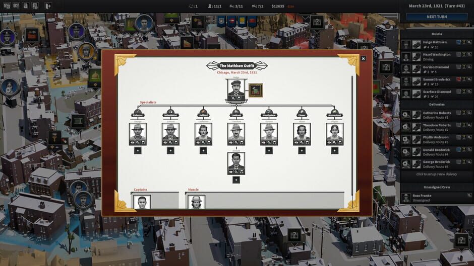 City of Gangsters: Criminal Record Screenshot