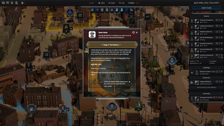 City of Gangsters: Criminal Record Screenshot