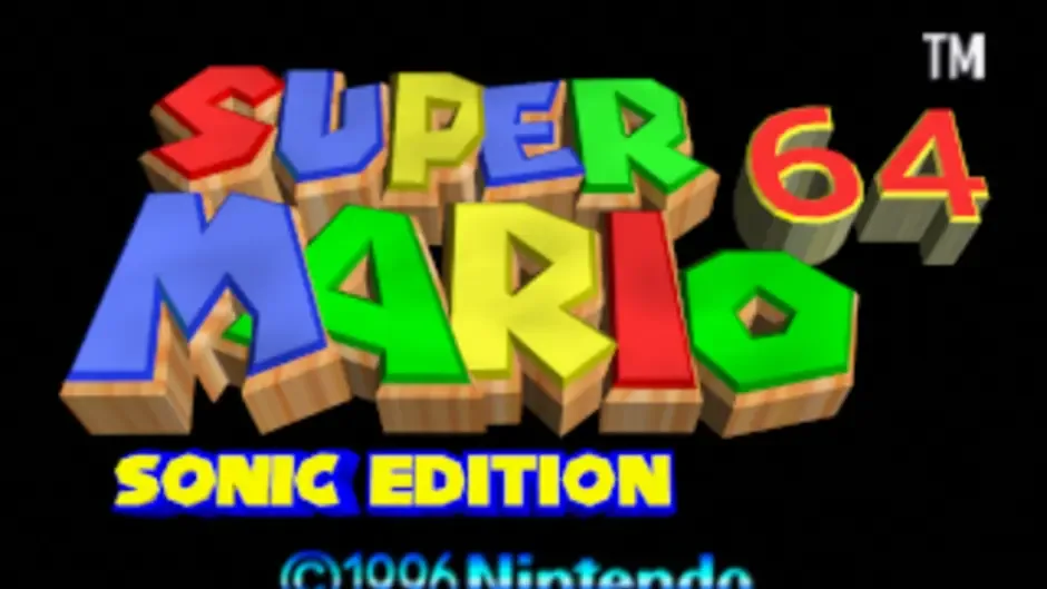 Кадър от Super Mario 64 Sonic Edition