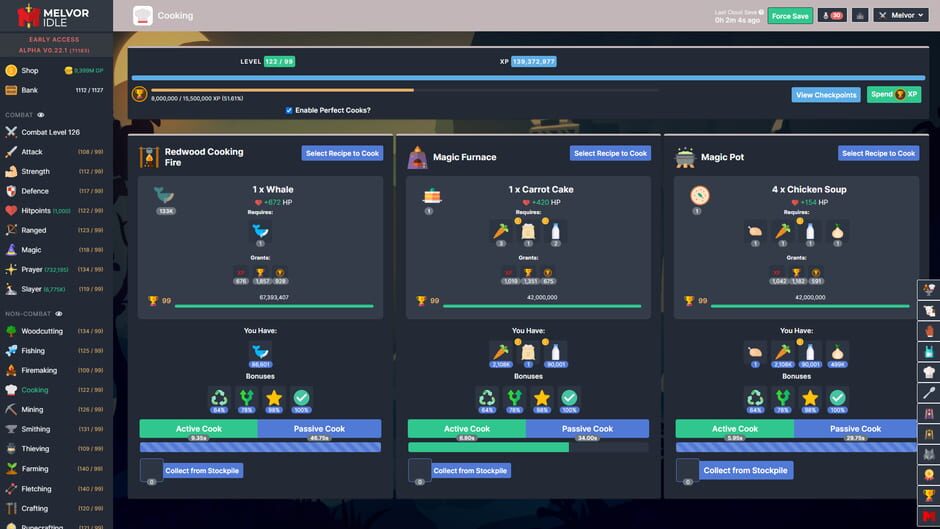 Melvor Idle Screenshot