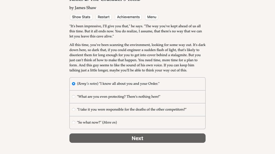 Relics 2: The Crusader's Tomb Screenshot