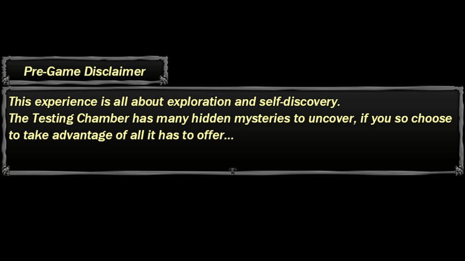The Testing Chamber Screenshot