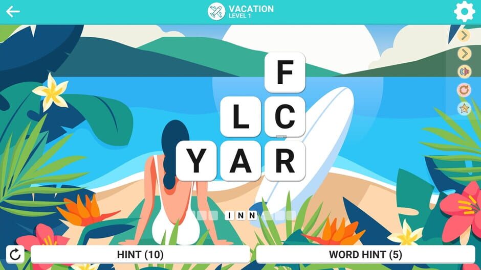 Square Word: Summer Edition Screenshot