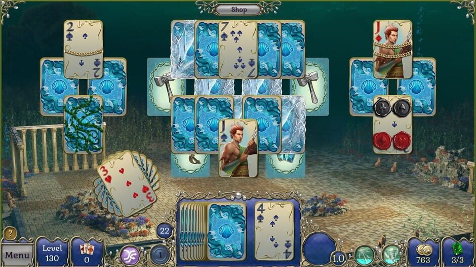 Jewel Match Atlantis Solitaire 3: Collector's Edition Screenshot