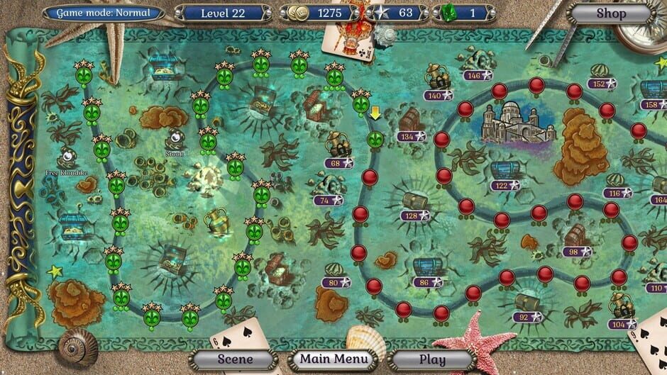 Jewel Match Atlantis Solitaire 3: Collector's Edition Screenshot
