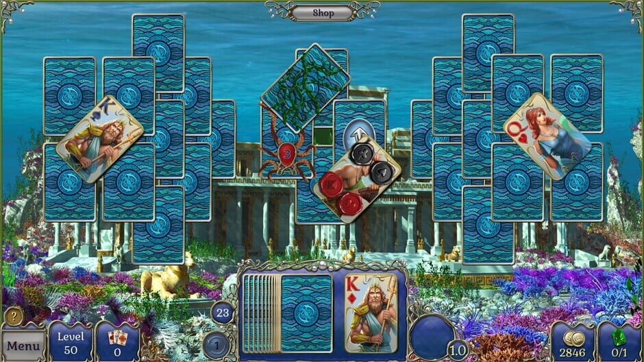 Jewel Match Atlantis Solitaire 3: Collector's Edition Screenshot