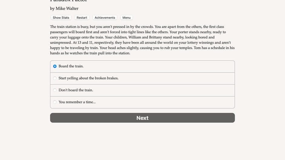 Paradox Factor Screenshot