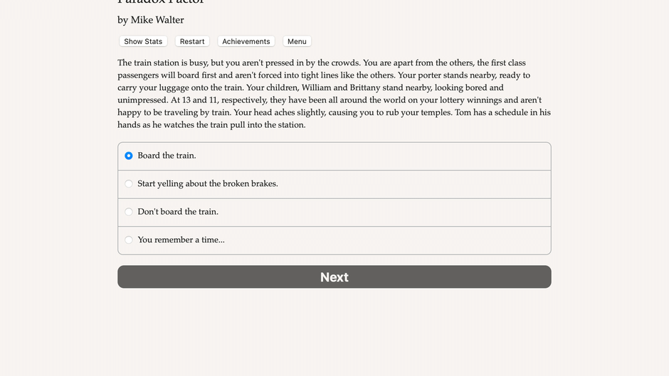 Paradox Factor Screenshot