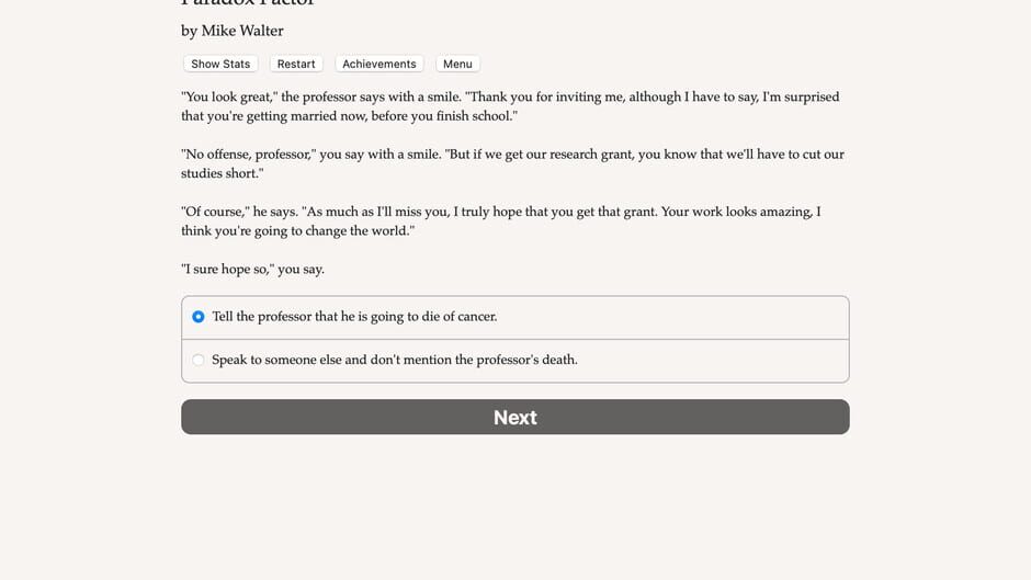 Paradox Factor Screenshot