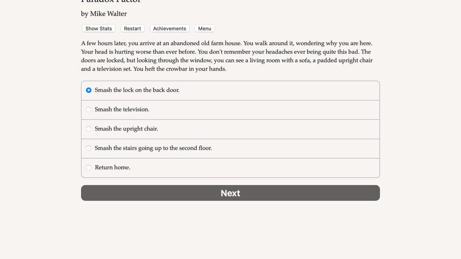 Paradox Factor Screenshot