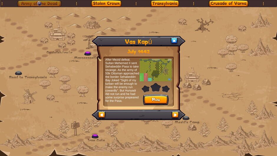 Hunyadi Strategy Screenshot