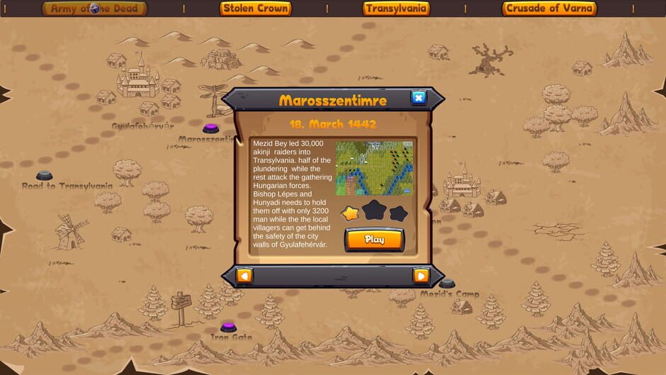 Hunyadi Strategy Screenshot