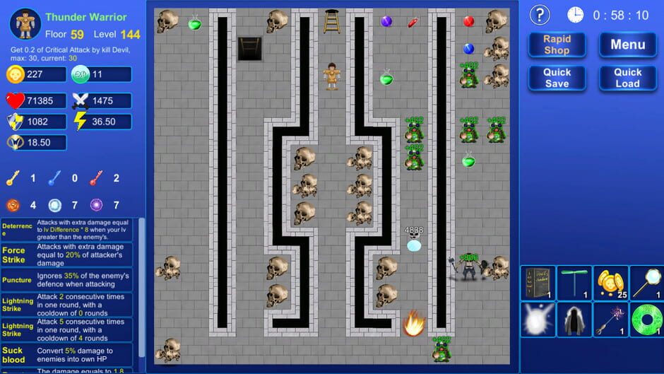 Magic Tower: Destroy the Wormhole Screenshot