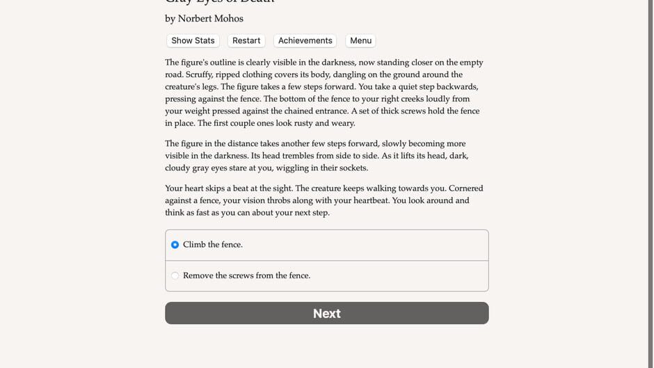 Grey Eyes of Death Screenshot