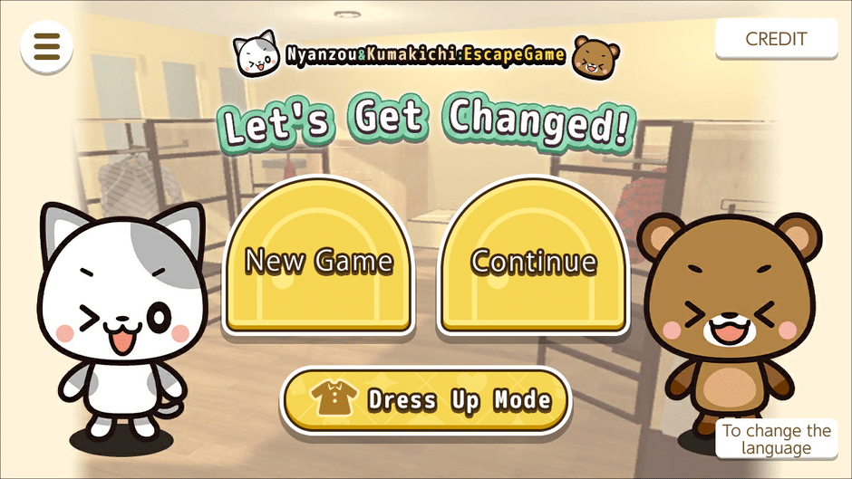 Let's Get Changed! Nyanzou & Kumakichi: Escape Game Screenshot