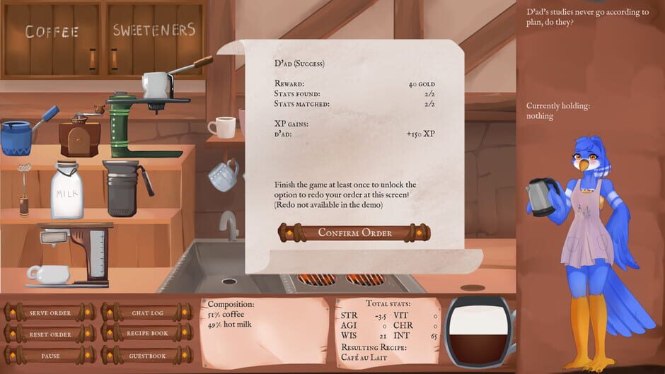 Birb Café Screenshot