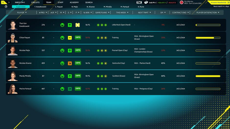 Tennis Manager 2022 Screenshot