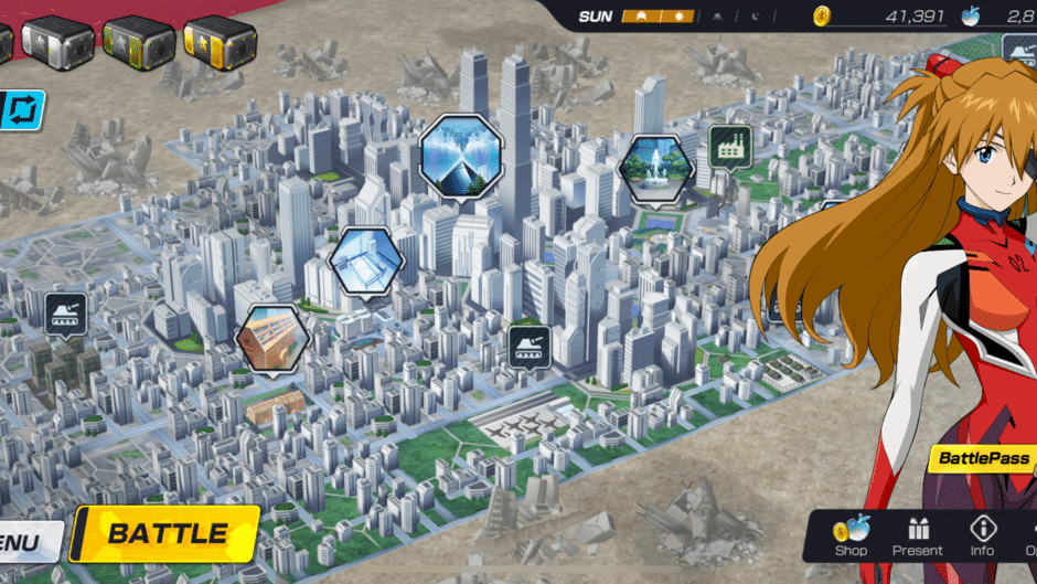 Evangelion Battlefields Screenshot